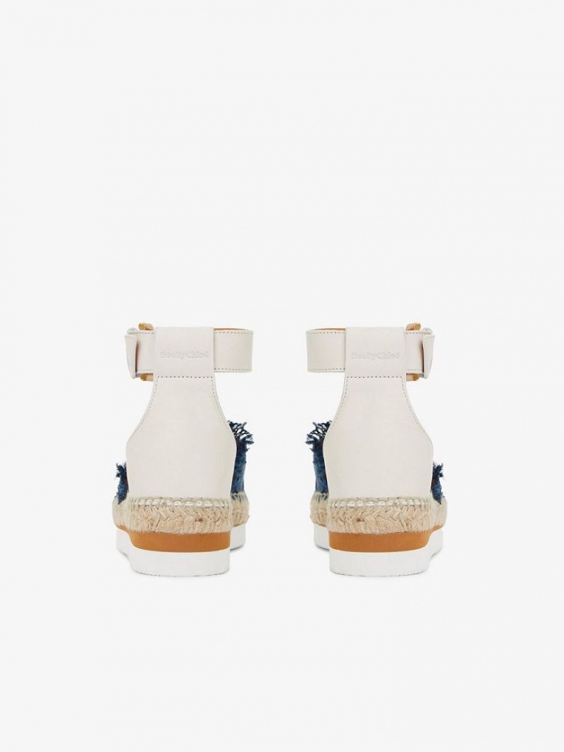 Sandalias Chloe Glyn Alpargata Azules Oscuro | CHE-SR14819
