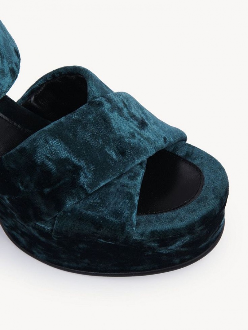 Sandalias Chloe Orla Plataforma Verde | CHE-SR14808