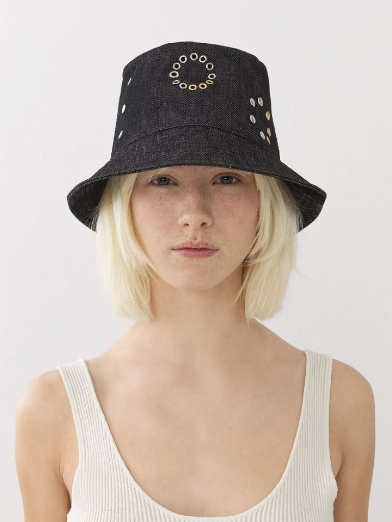 Sombreros Chloe Eyelet Negras | CHE-SR14499