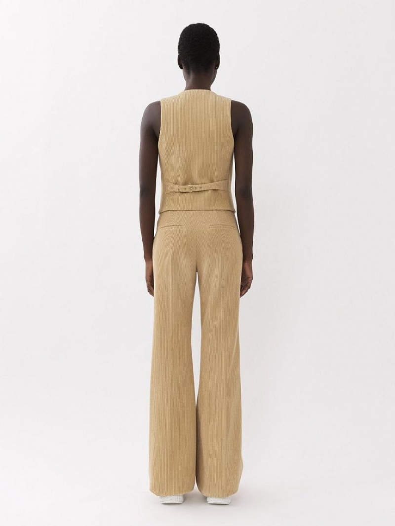 Traje Chloe Classic Vest Beige | CHE-SR14069
