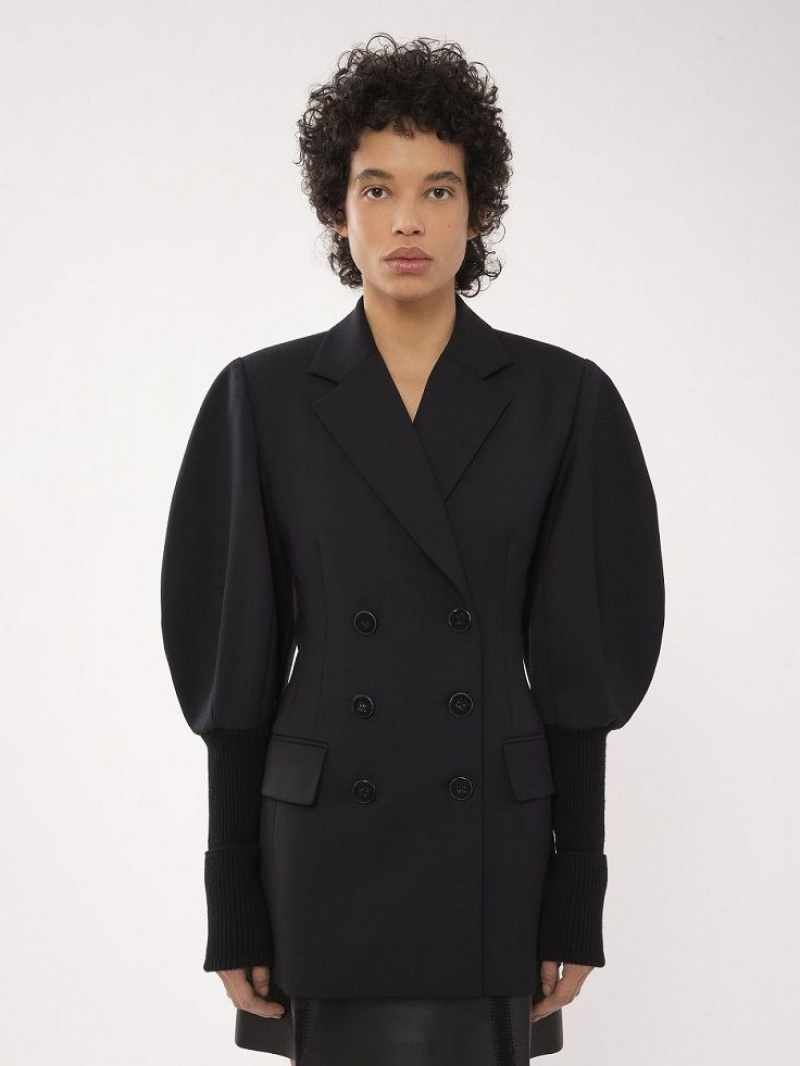 Traje Chloe Double-breasted Tailored Negras | CHE-SR14029