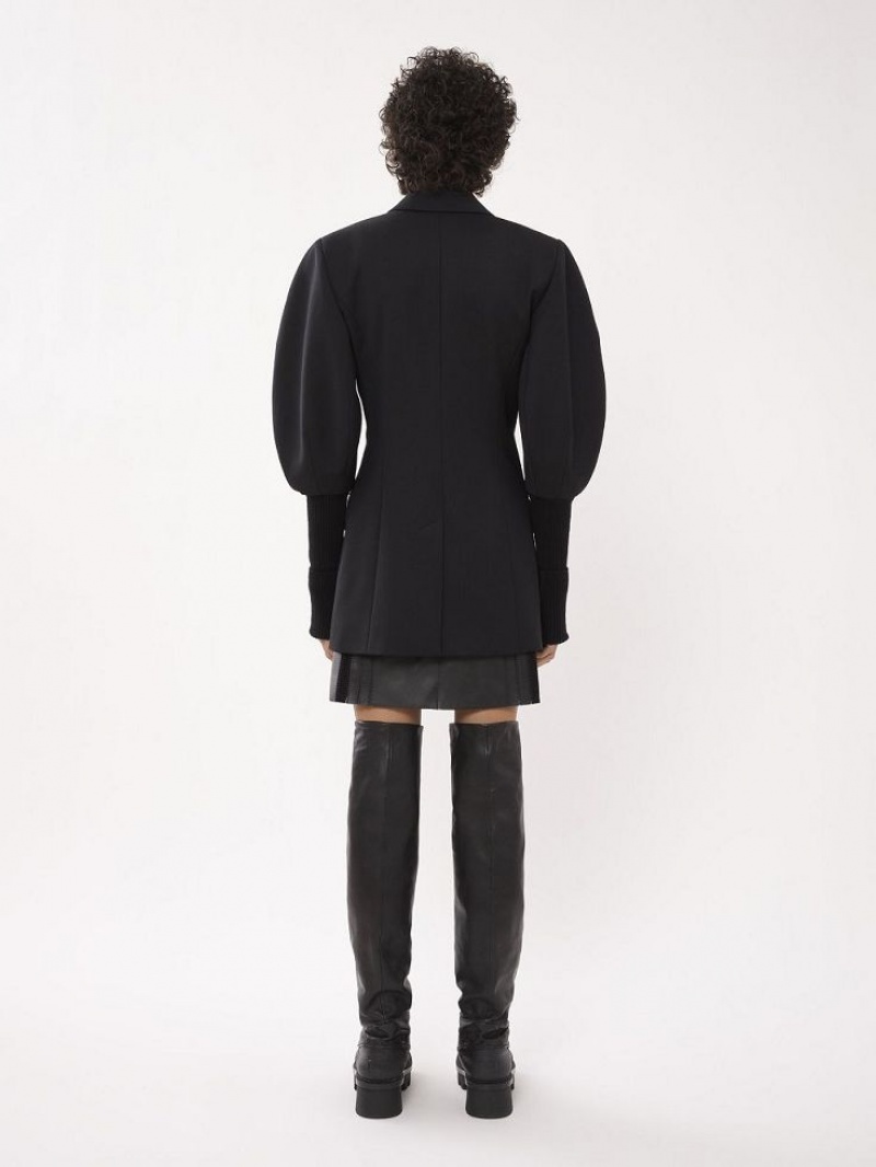 Traje Chloe Double-breasted Tailored Negras | CHE-SR14029