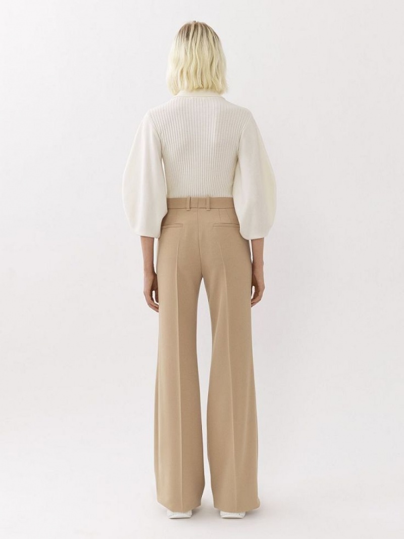 Traje Chloe Flared Beige | CHE-SR14063
