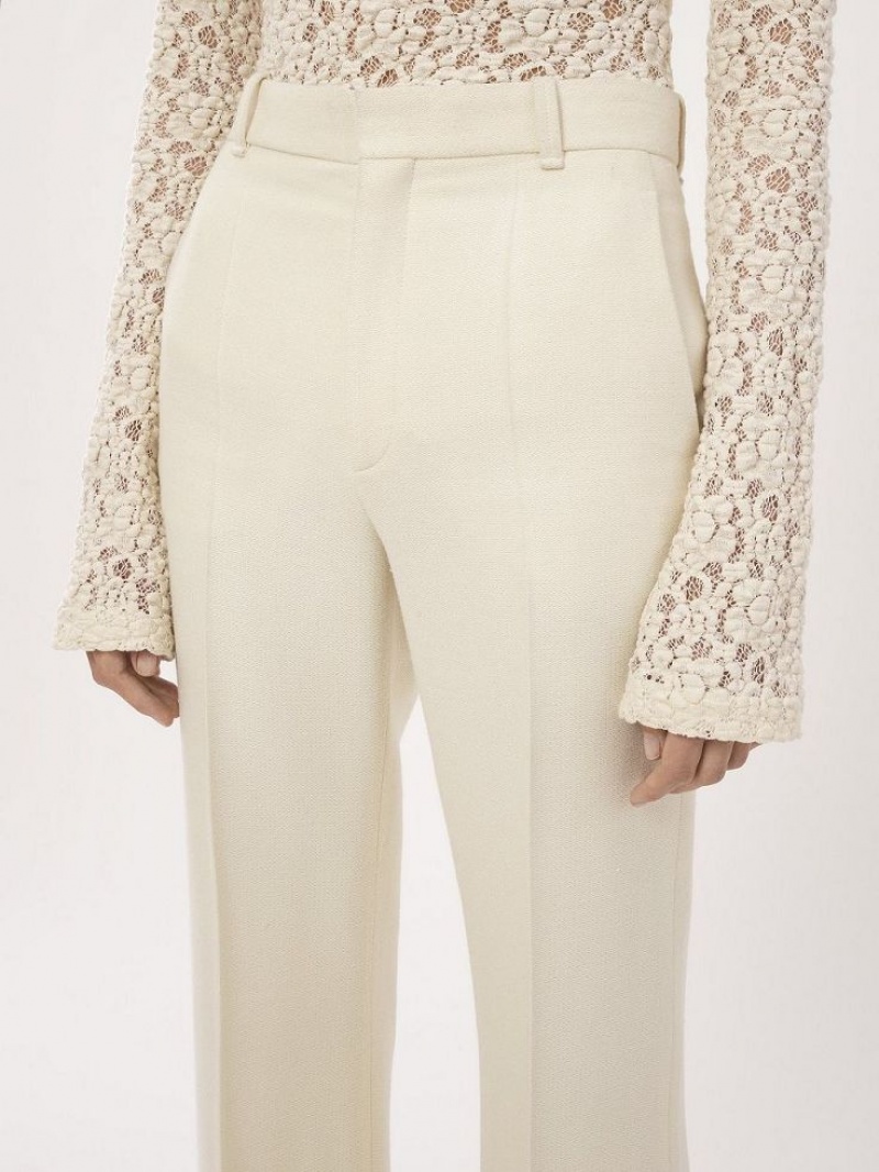 Traje Chloe High-waisted Flare Blancas | CHE-SR14038