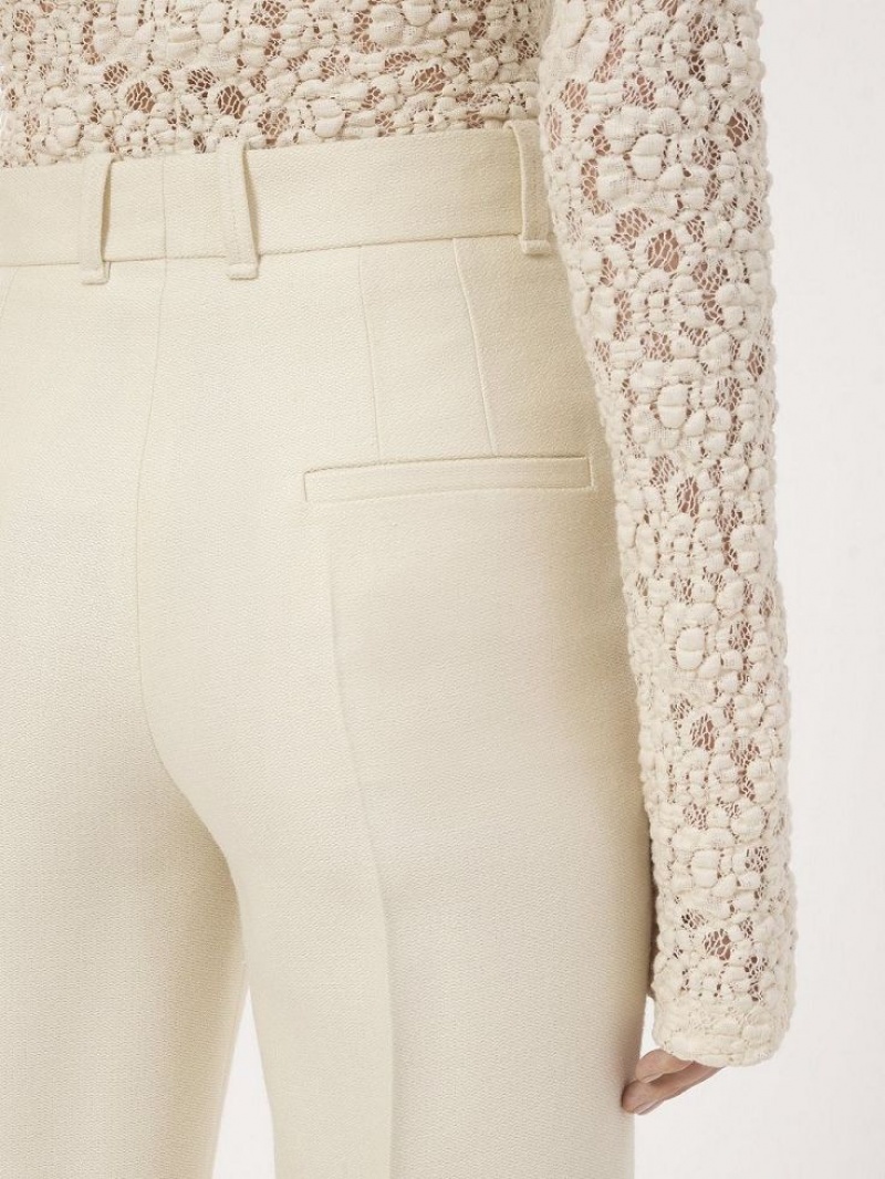 Traje Chloe High-waisted Flare Blancas | CHE-SR14038