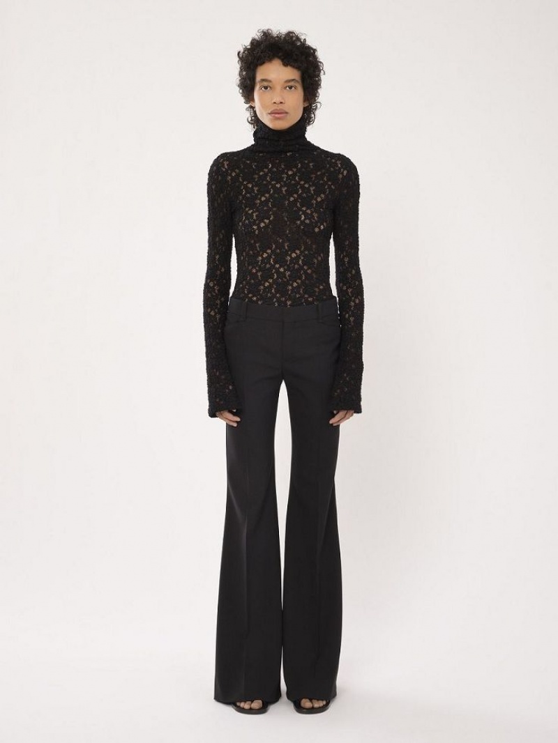 Traje Chloe Low-waist Flare Negras | CHE-SR14040