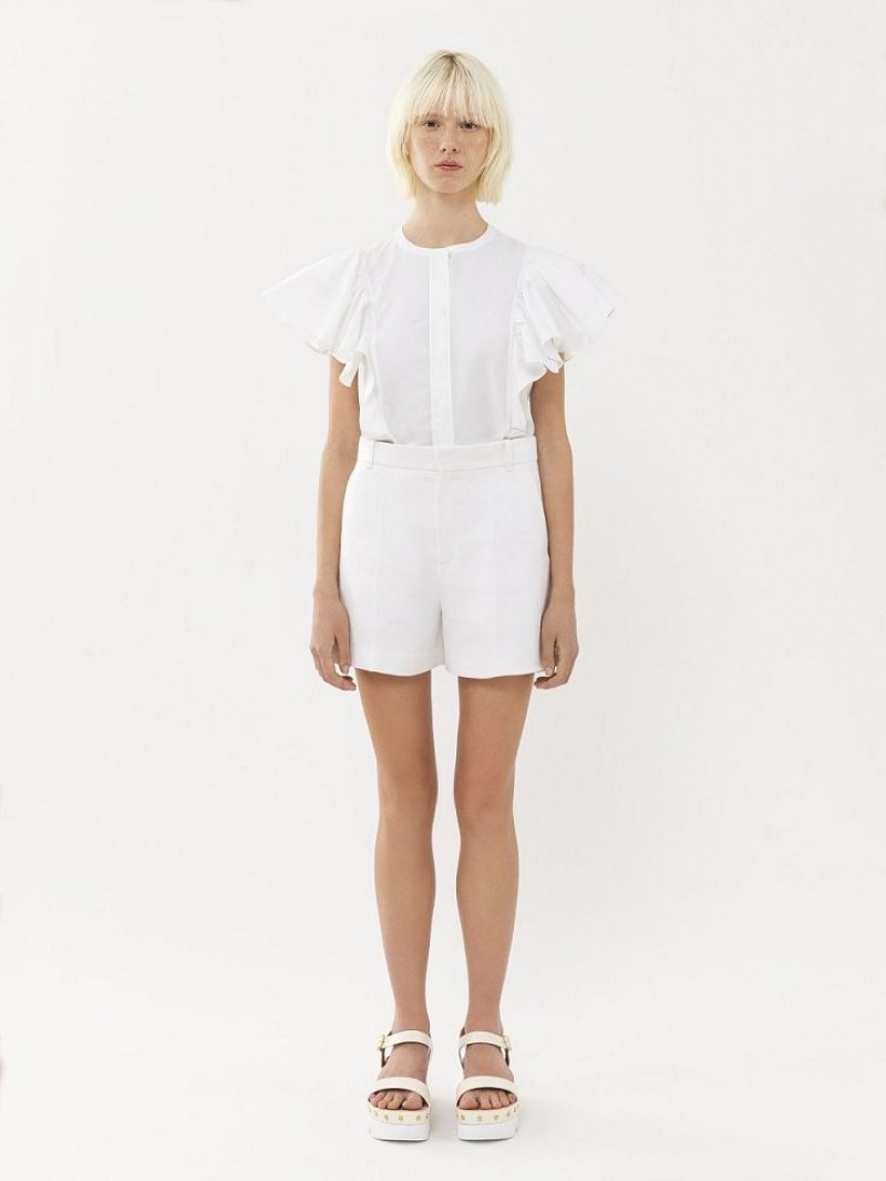 Traje Chloe Tailored Shorts Blancas | CHE-SR14053