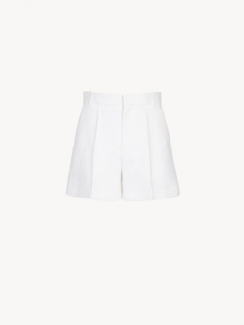 Traje Chloe Tailored Shorts Blancas | CHE-SR14053